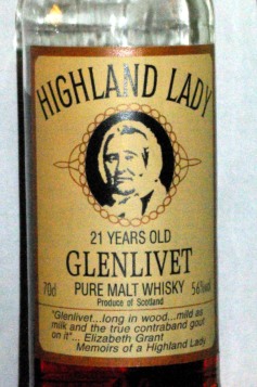 Highland Lady Elizabeth Grant on label