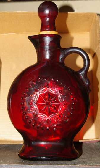Red Glass decanter