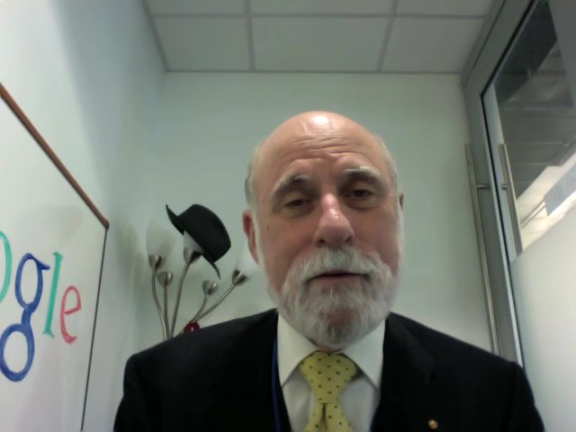 Vint Cerf screenshot from video